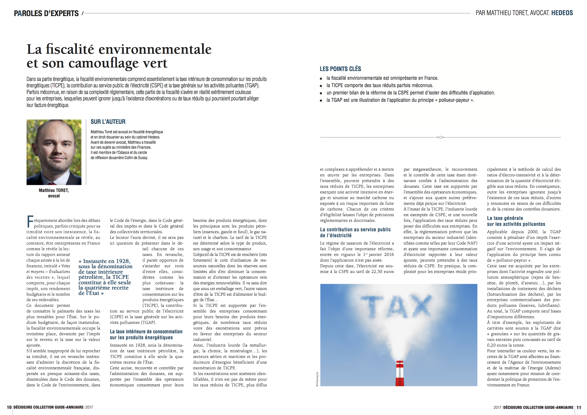 Avocat fiscalité environnementale